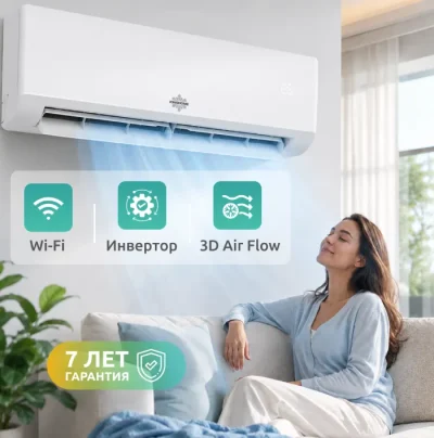 Кондиционер KingHome Cosmo inverter KWH09AWAXB-K6DNA3B